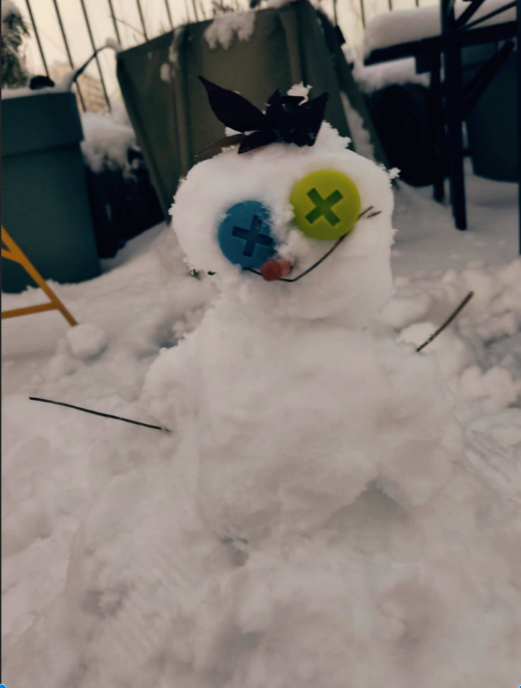 A snowman of my creation.